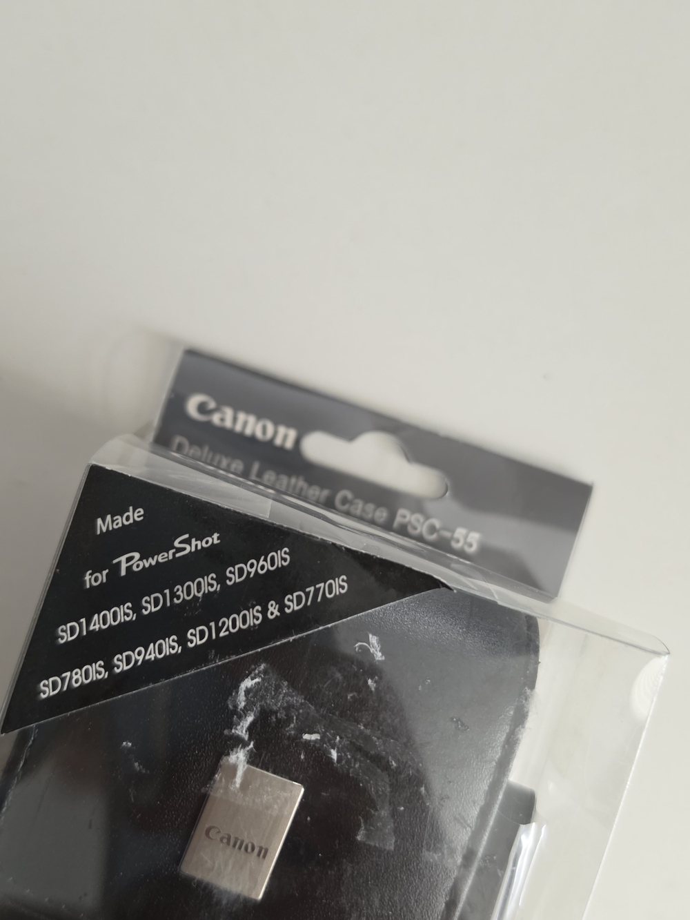 NIB Canon Deluxe Black Leather Camera Case PSC-55 with Wrist Strap - Picture 8 of 8